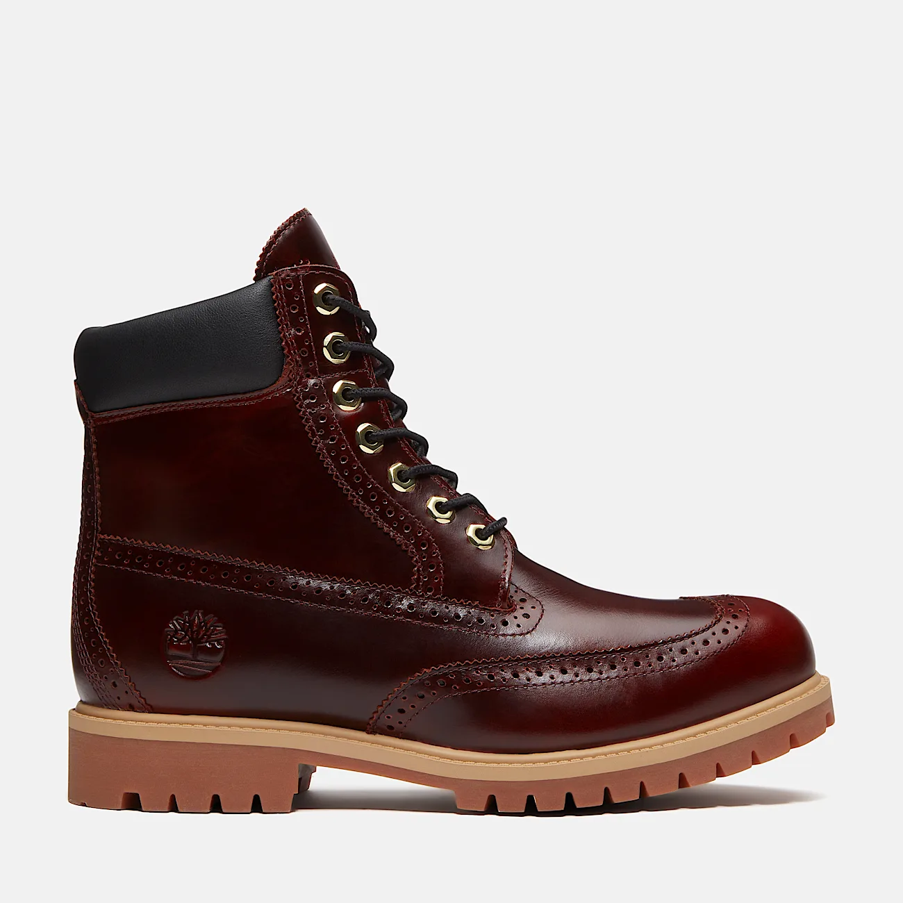 Mens Timberland Premium 6Inch Waterproof Boot TBL Burgundy FullGrain HERO