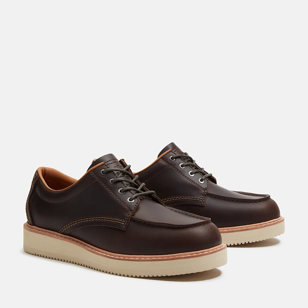 Mens Timberland Oak Forge Shoe TBL Dark Brown FullGrain ALT4