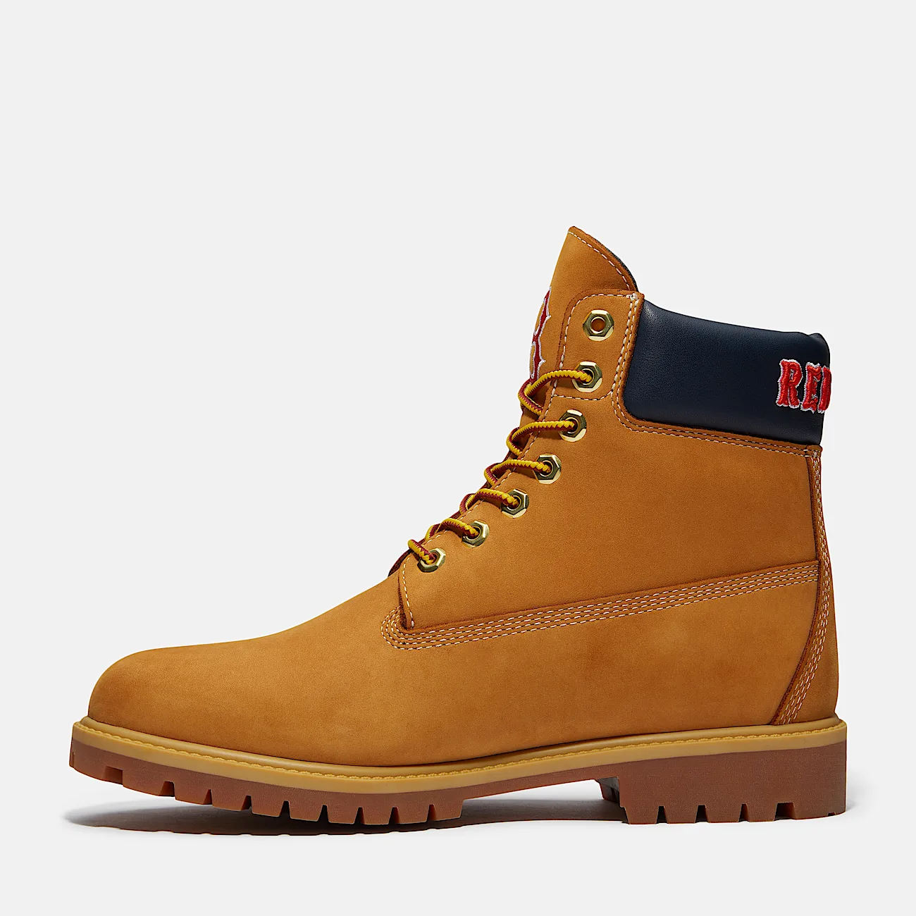 Mens Timberland x New Era Red Sox 6Inch Waterproof Boot TBL Wheat Red Sox ALT6
