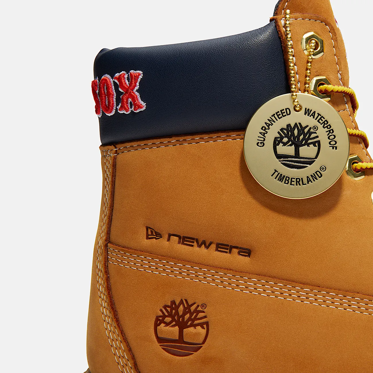 Mens Timberland x New Era Red Sox 6Inch Waterproof Boot TBL Wheat Red Sox ALT8