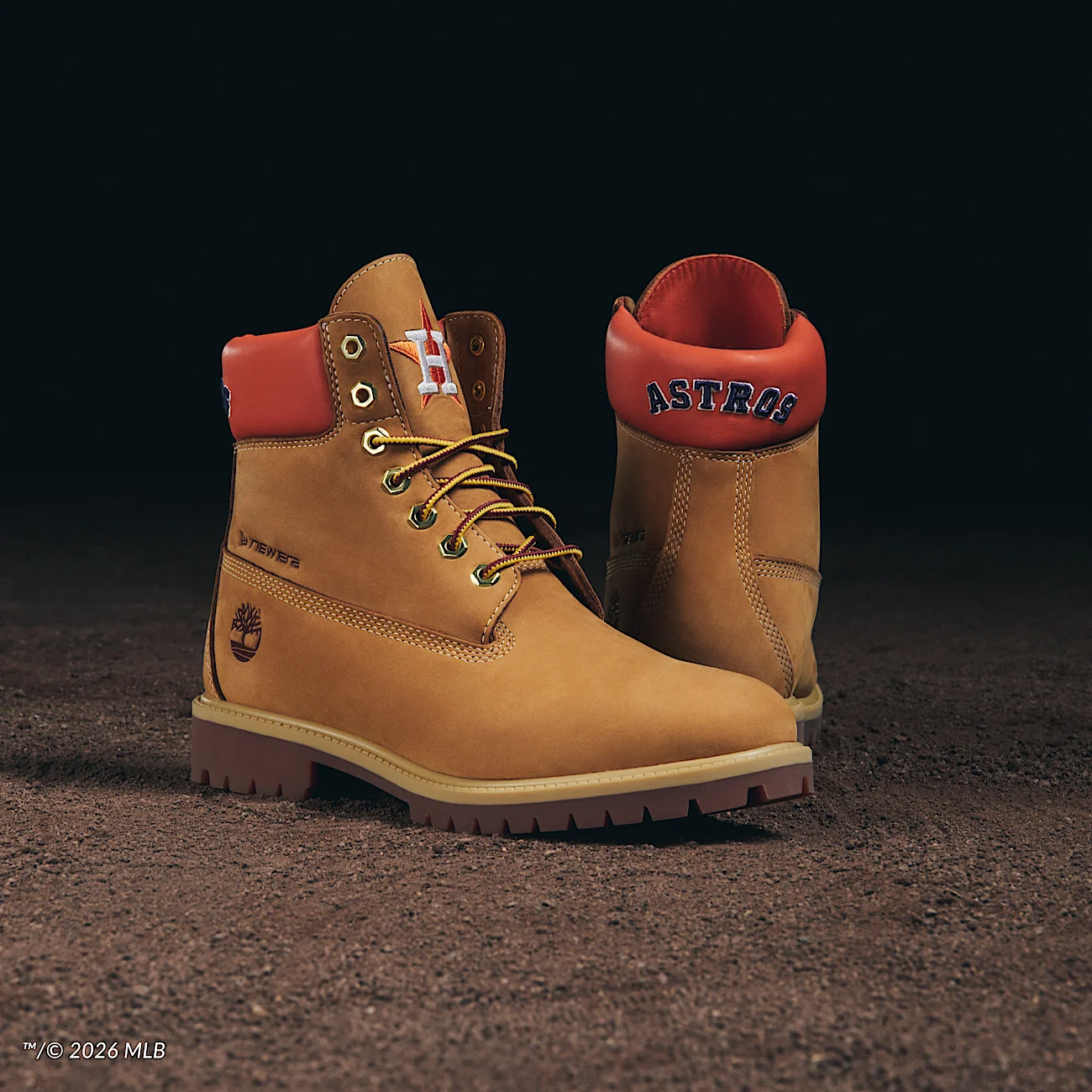 Mens Timberland x New Era Astros 6Inch Waterproof Boot TBL Wheat Astros ALTA