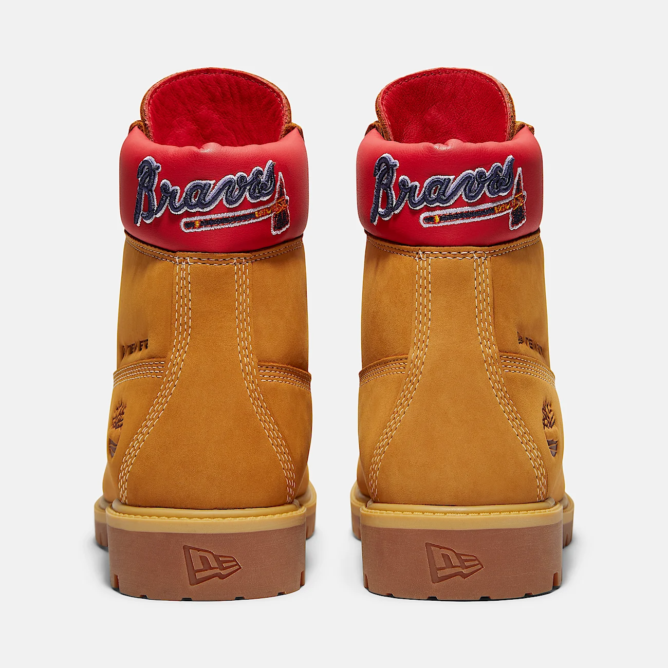 Mens Timberland x New Era Braves 6Inch Waterproof Boot TBL Wheat Braves ALT5
