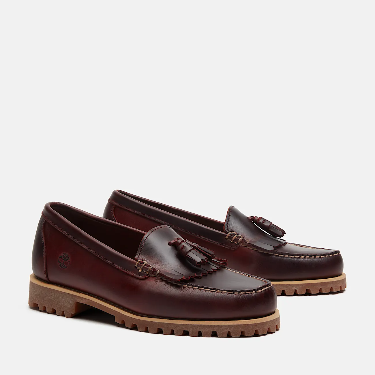 Mens Timberland Authentic Loafer TBL Burgundy FullGrain ALT4