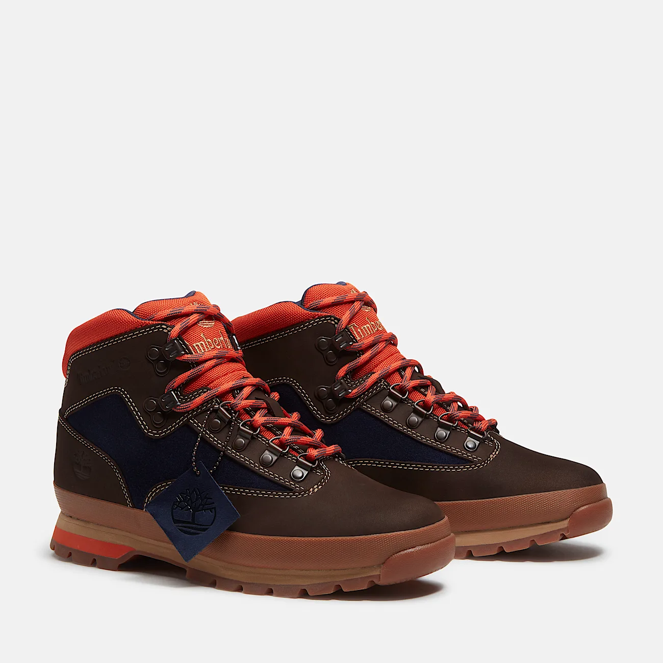 Mens Euro Hiker TBL Dark Brown NubuckDark Blue ALT4