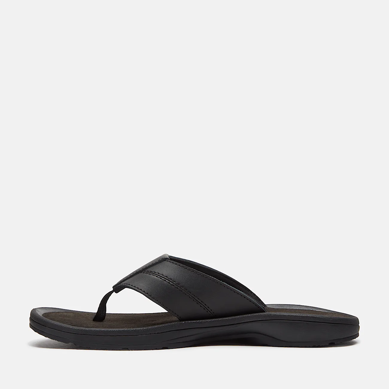 Mens Timberland Originals Slide Sandal TBL Black Leather ALT6