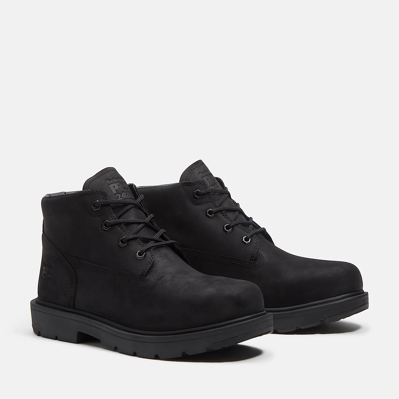 Mens Power Shift SlipResistant Chukka Boot TBL Black FullGrain ALT4