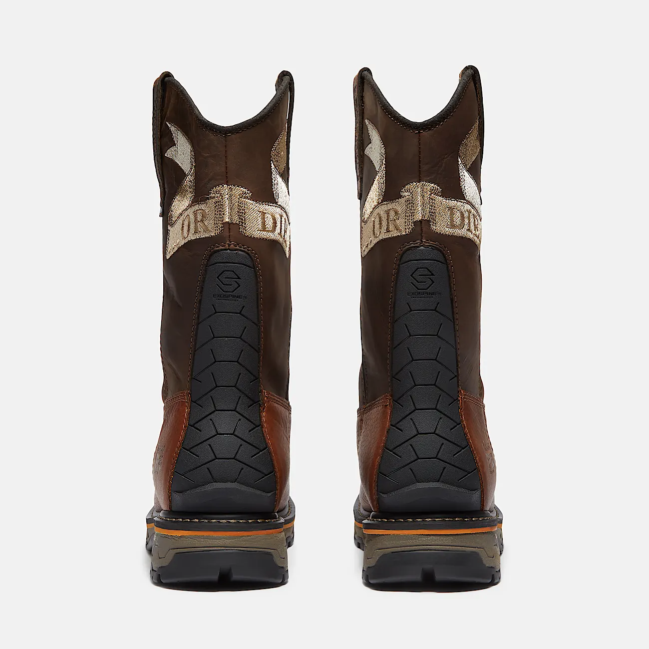 Mens True Grit Live Free or Die PullOn Soft Toe Waterproof Work Boot TBL Medium Brown FullGrain ALT5