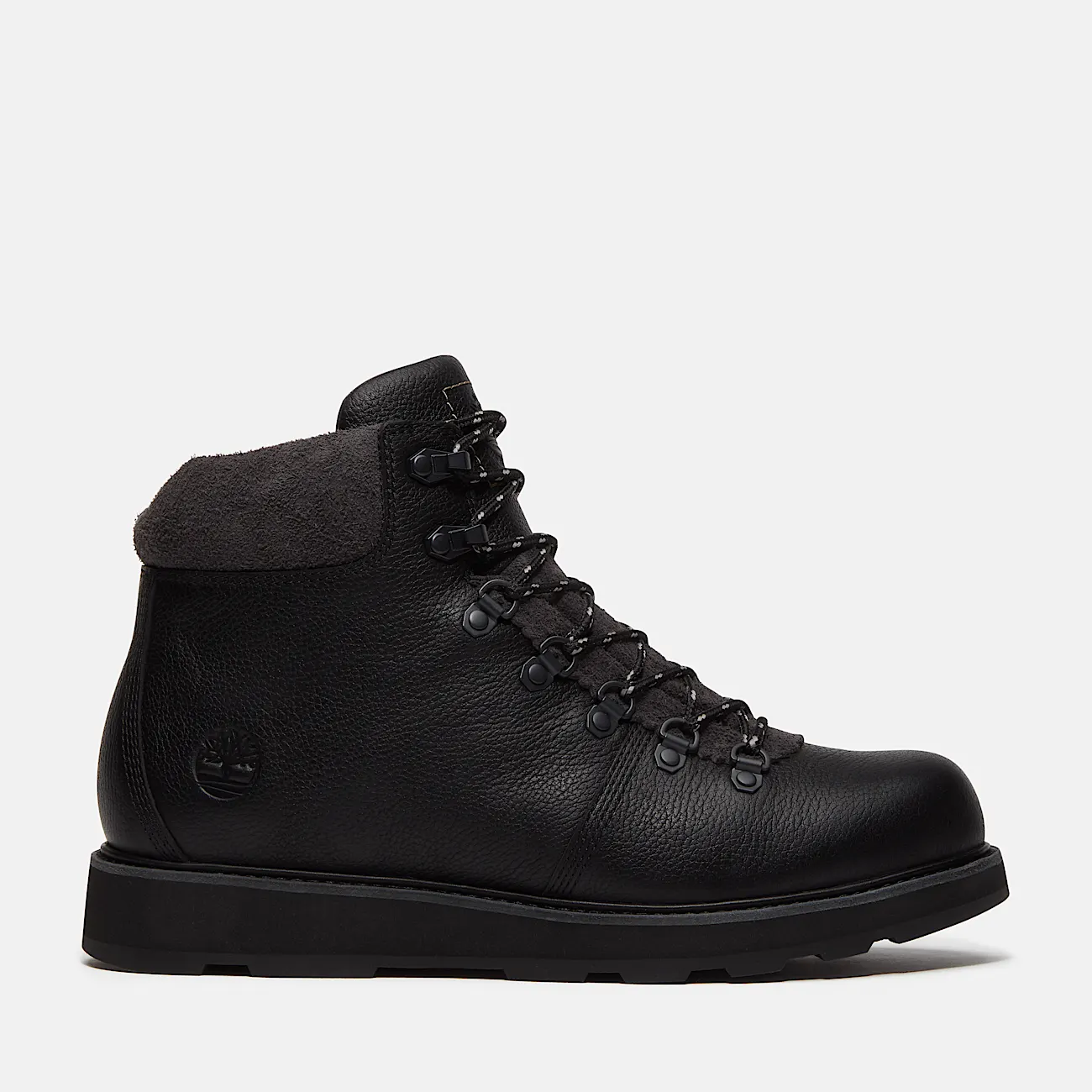 Mens Britton Mills Mid Waterproof Boot TBL Black FullGrain HERO