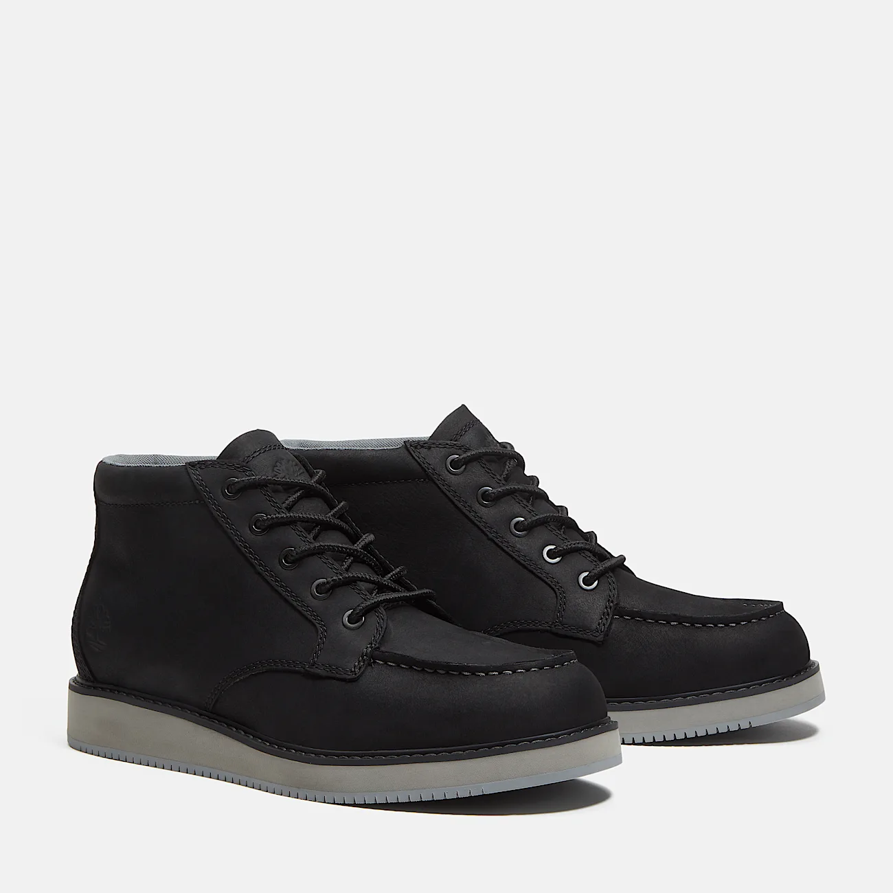 Mens Redwood Edge Moc Toe Chukka Boot TBL Black Nubuck ALT4