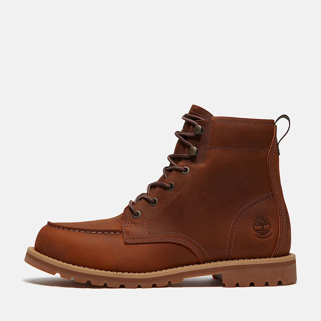 Mens Britton Falls Mid Waterproof Boot TBL Medium Brown FullGrain ALT8