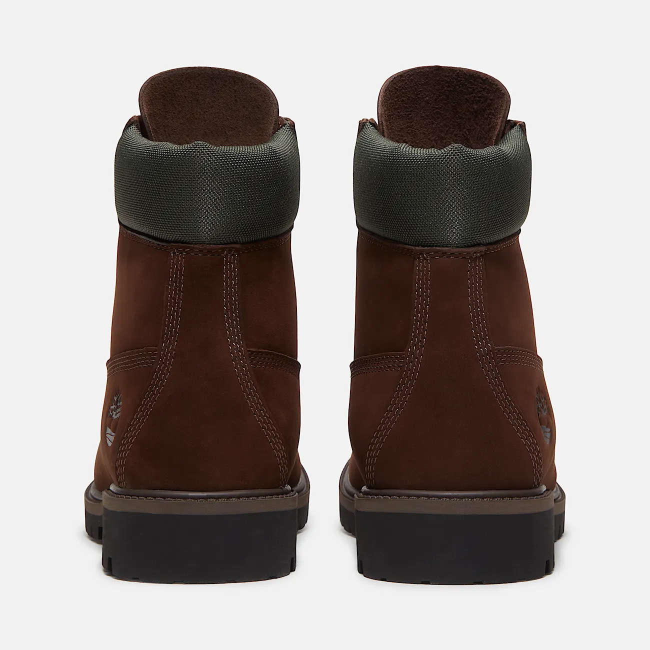 Mens Timberland Heritage 6Inch Waterproof Boot TBL Dark Brown Nubuck ALT5