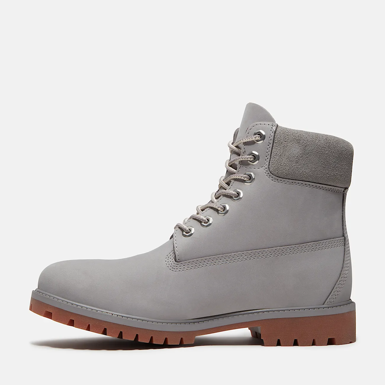 Mens Timberland Heritage 6Inch Waterproof Boot TBL Medium Greyout Nubuck ALT6