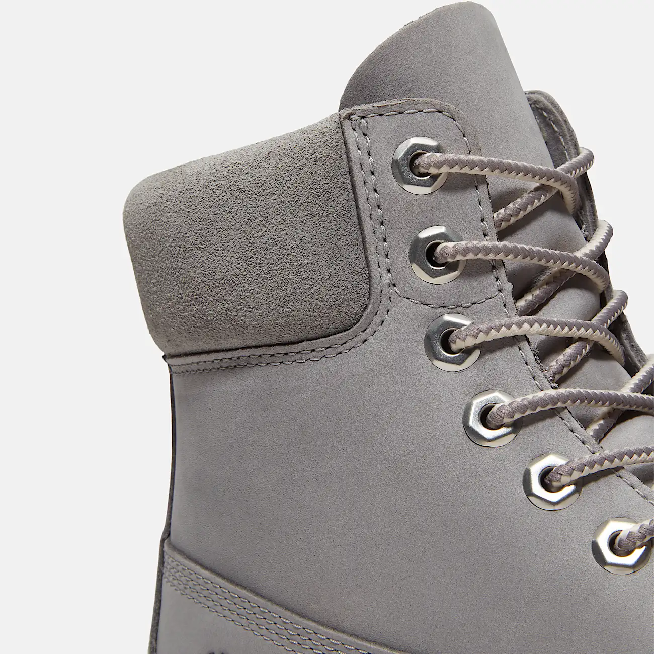 Mens Timberland Heritage 6Inch Waterproof Boot TBL Medium Greyout Nubuck ALT7