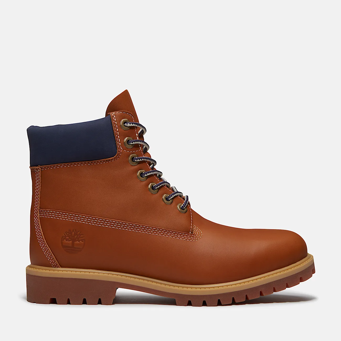 Mens Timberland Heritage 6Inch Waterproof Boot TBL Medium Brown FullGrain HERO