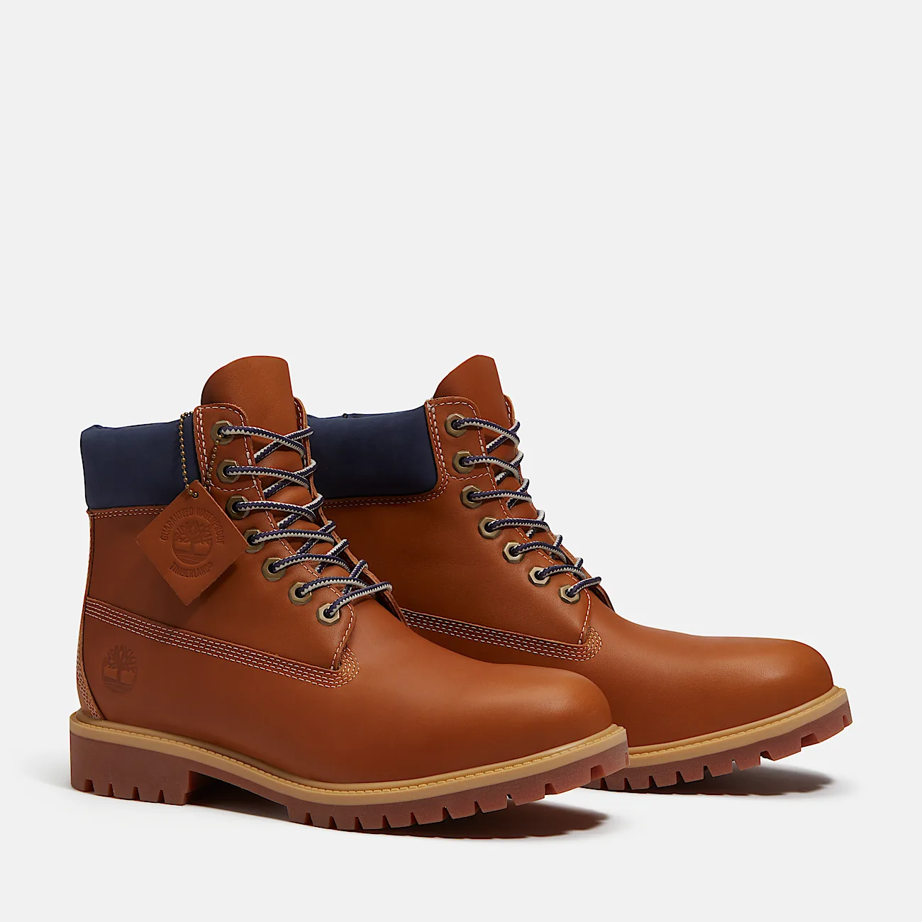 Mens Timberland Heritage 6Inch Waterproof Boot TBL Medium Brown FullGrain ALT4