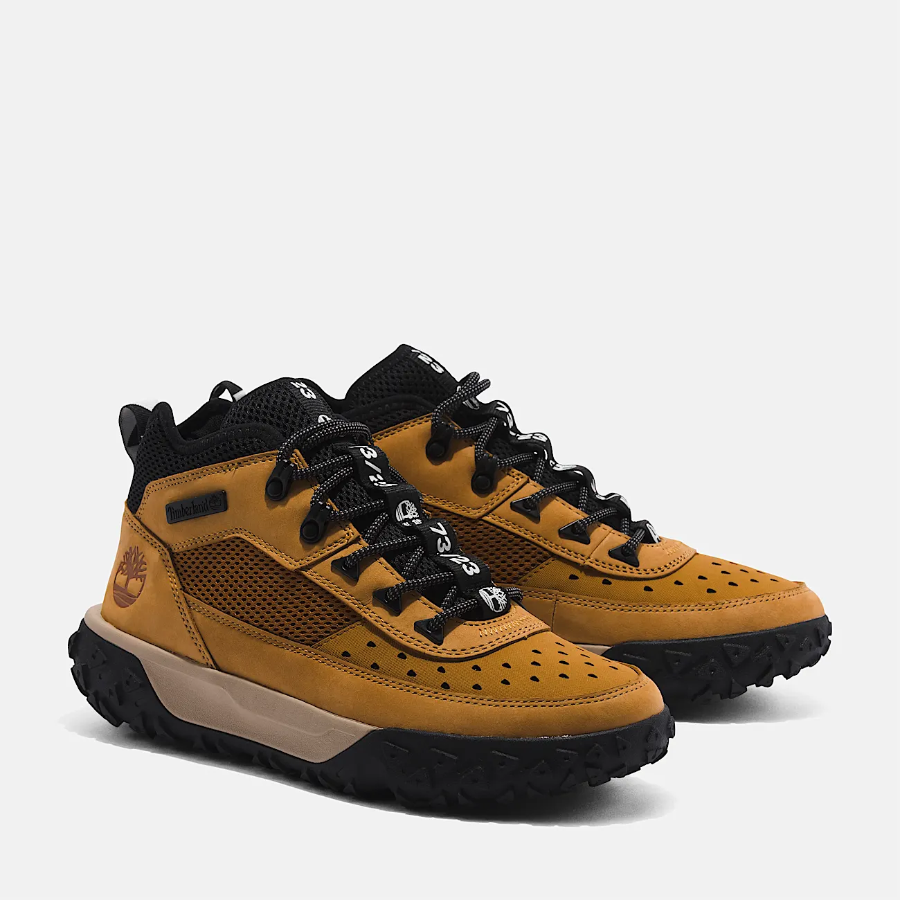 Mens GreenStride Motion 6 Mid LaceUp Sneaker TBL Wheat ALT4