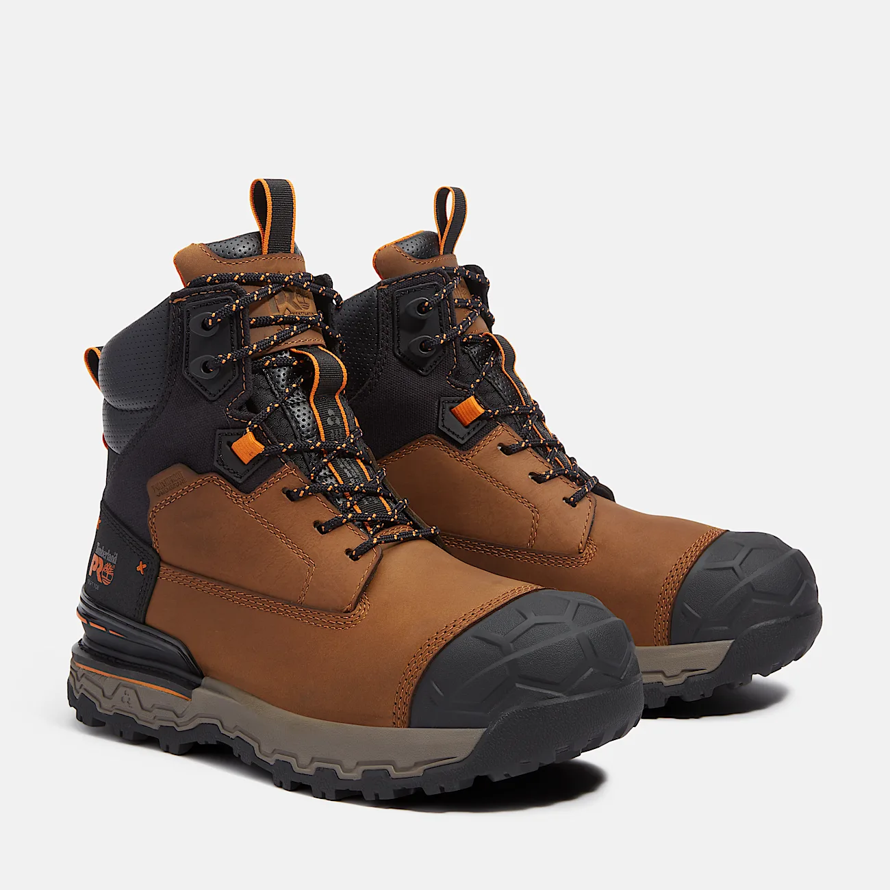 Mens Boondock Ultralight 6 Soft Toe Waterproof Work Boot TBL Light Brown FullGrain ALT4
