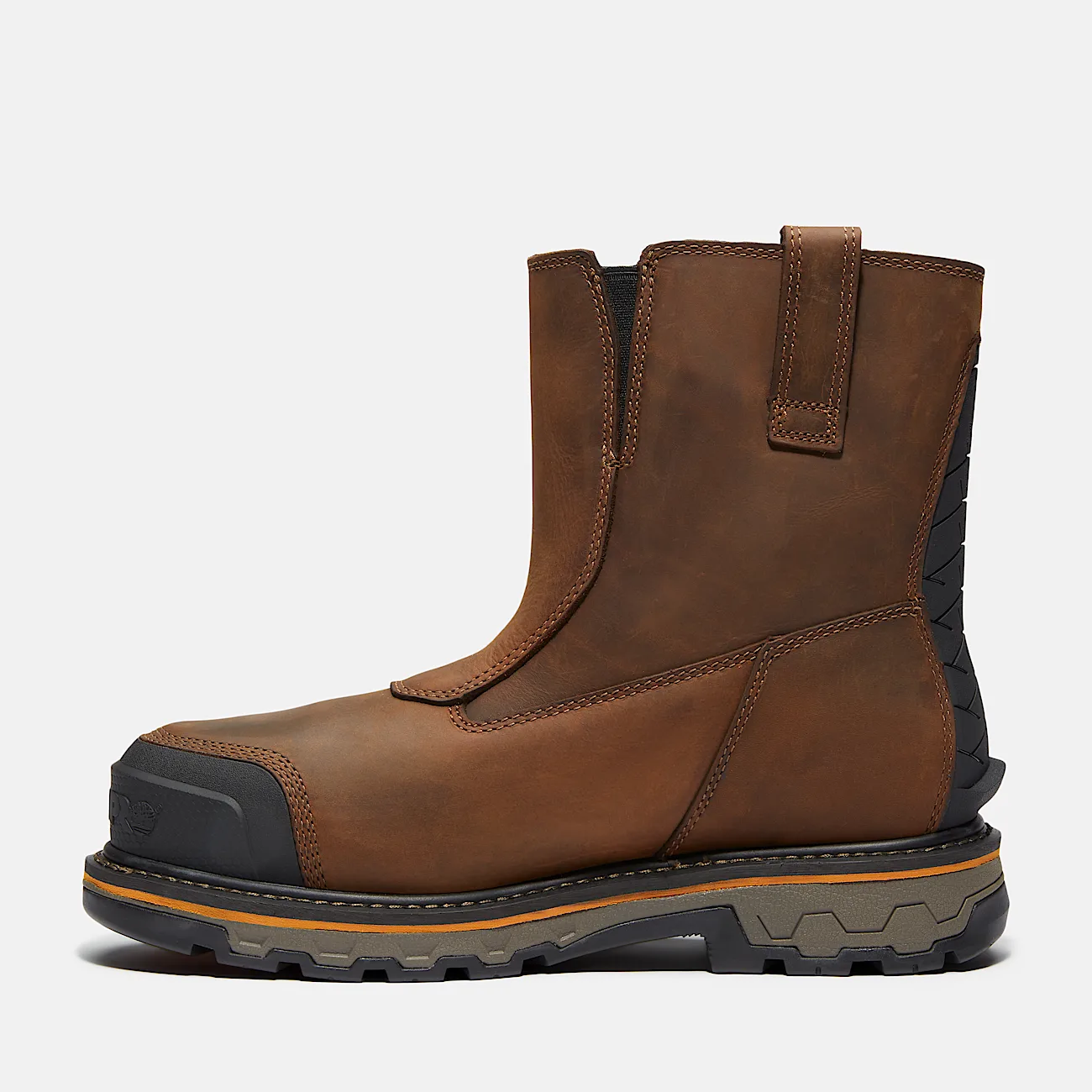 Mens True Grit Chelsea Soft Toe Waterproof Work Boot TBL Medium Brown FullGrain ALT6