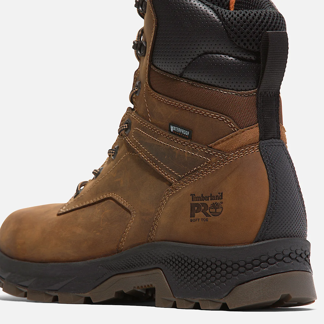 Mens TiTAN EV  8 SoftToe Waterproof Work Boot TBL Medium Brown FullGrain ALT7