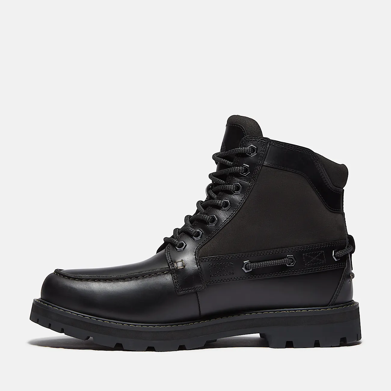 Mens Britton Road MocToe Boot TBL Black FullGrain ALT6