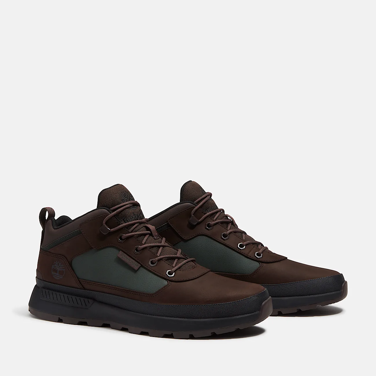 Mens Field Trekker Sneaker TBL Dark Brown NubuckDark Green ALT4