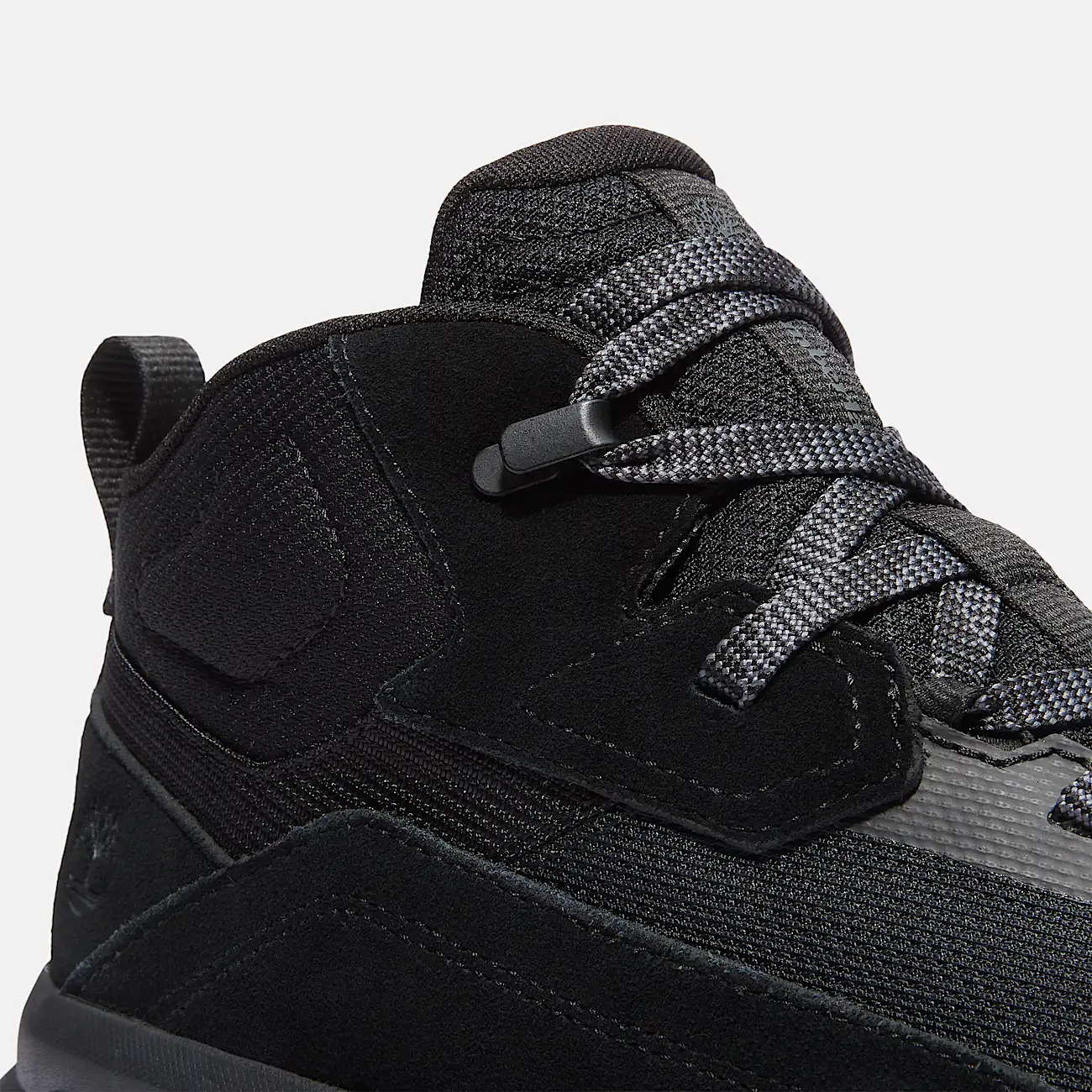Mens Motion Ledge Mid Sneaker TBL Black Suede ALT7