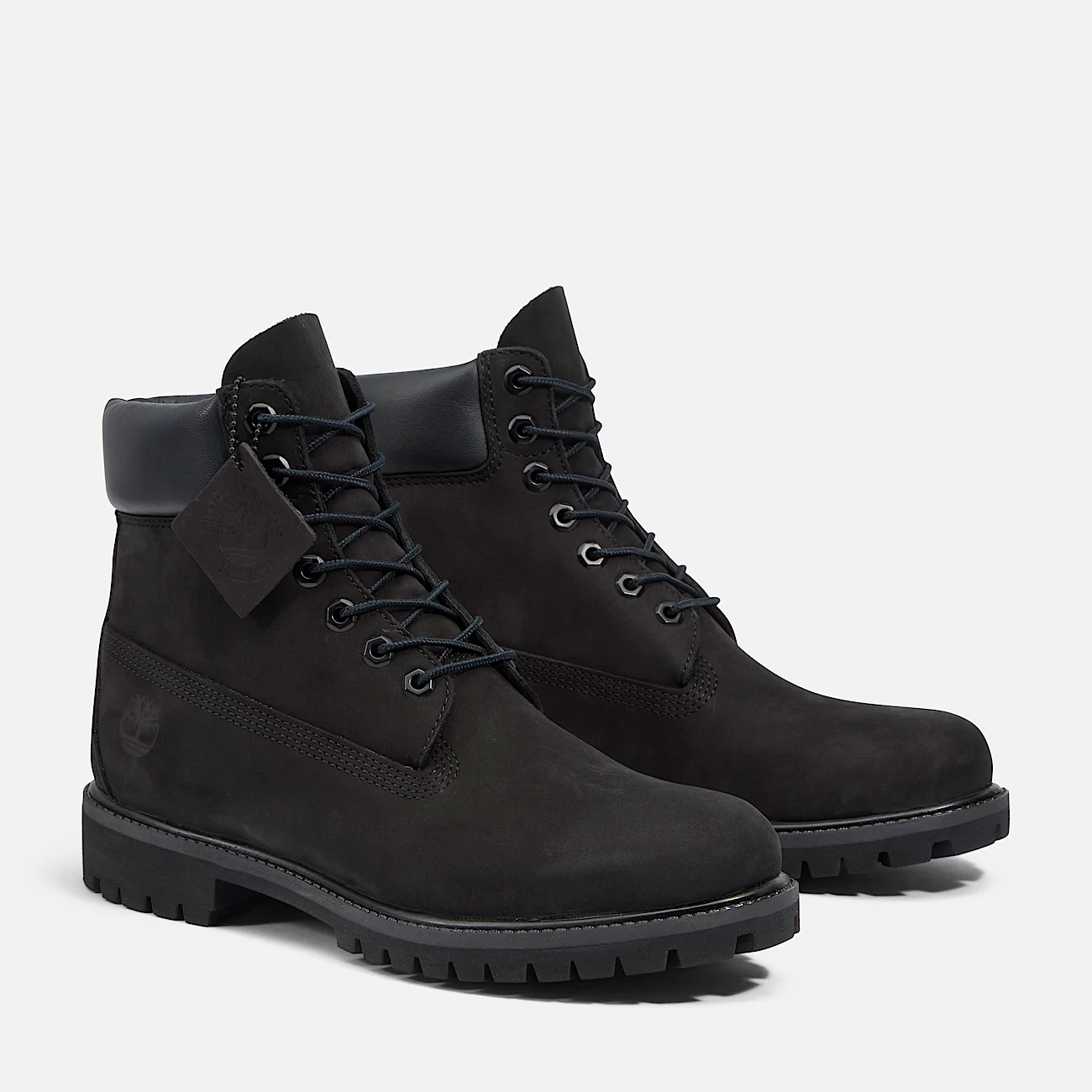 Mens Timberland Premium 6Inch Waterproof Boot TBL Black ALT4