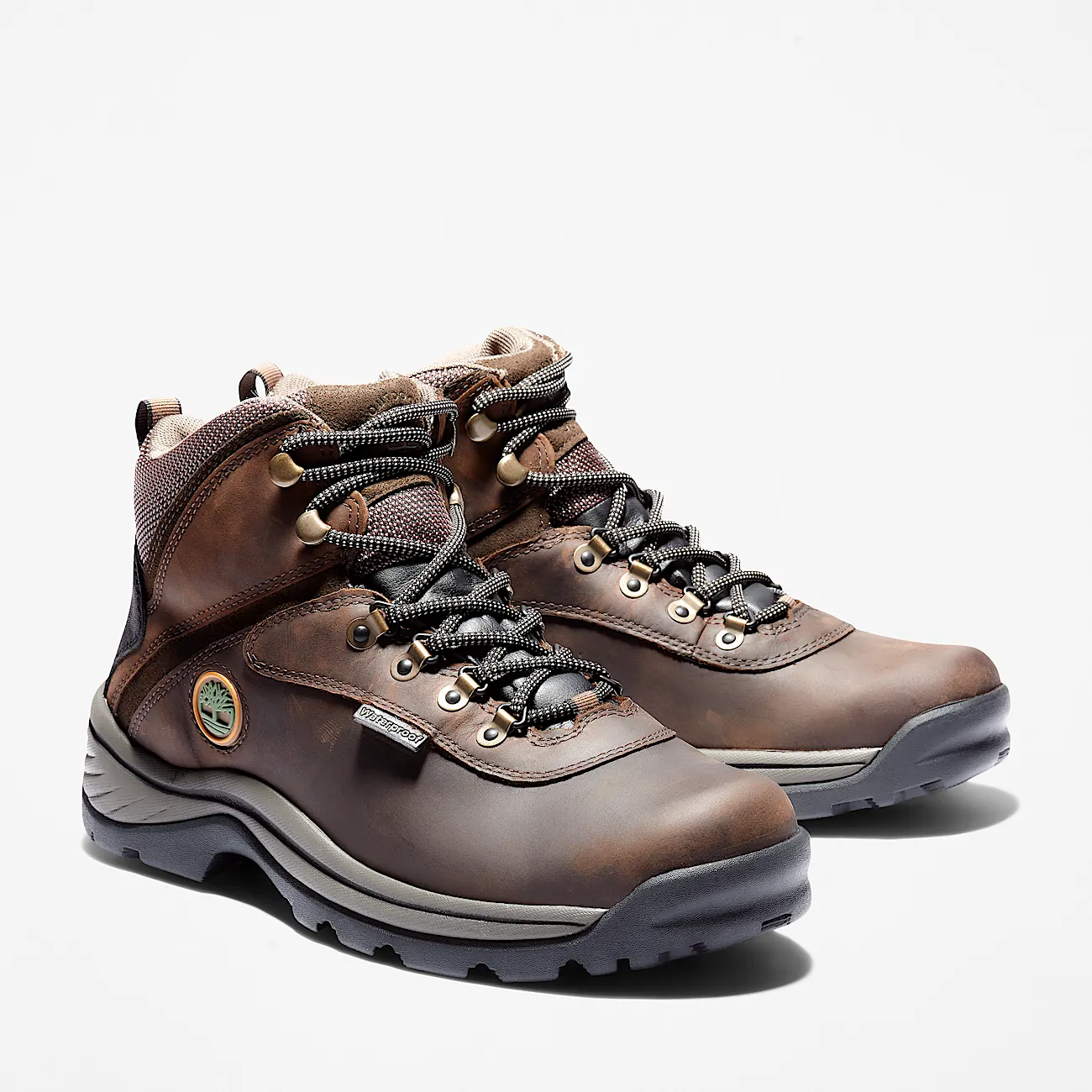 Mens White Ledge Mid Waterproof Hiking Boot TBL Brown ALT4