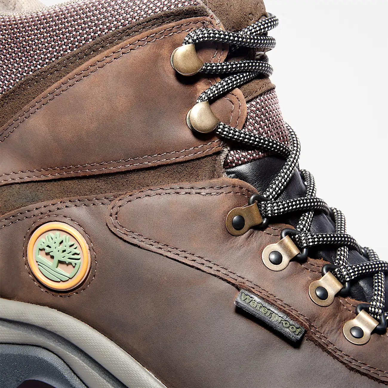 Mens White Ledge Mid Waterproof Hiking Boot TBL Brown ALT6