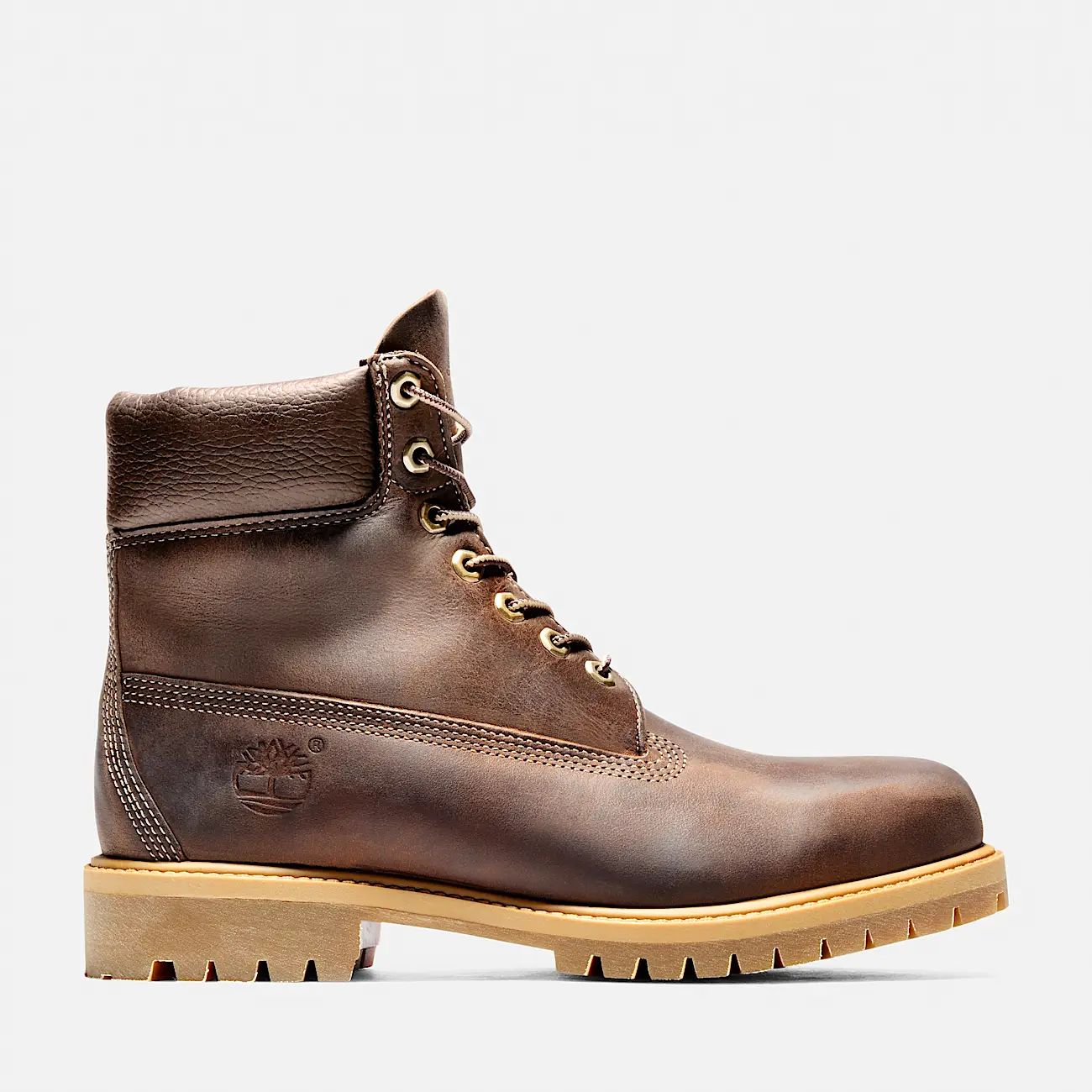 Mens Timberland Premium 6Inch Waterproof Heritage Boot TBL Medium Brown FullGrain HERO