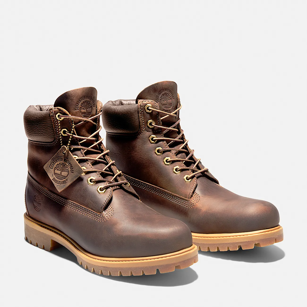 Mens Timberland Premium 6Inch Waterproof Heritage Boot TBL Medium Brown FullGrain ALT4