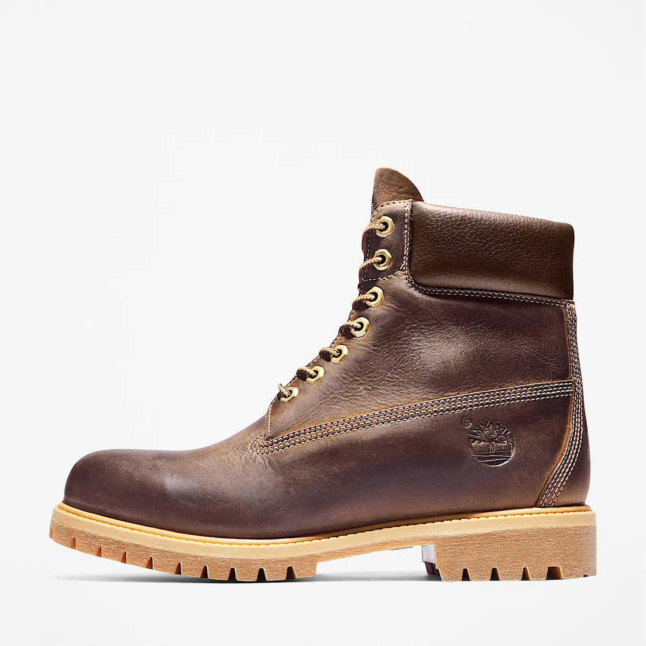 Mens Timberland Premium 6Inch Waterproof Heritage Boot TBL Medium Brown FullGrain ALT7