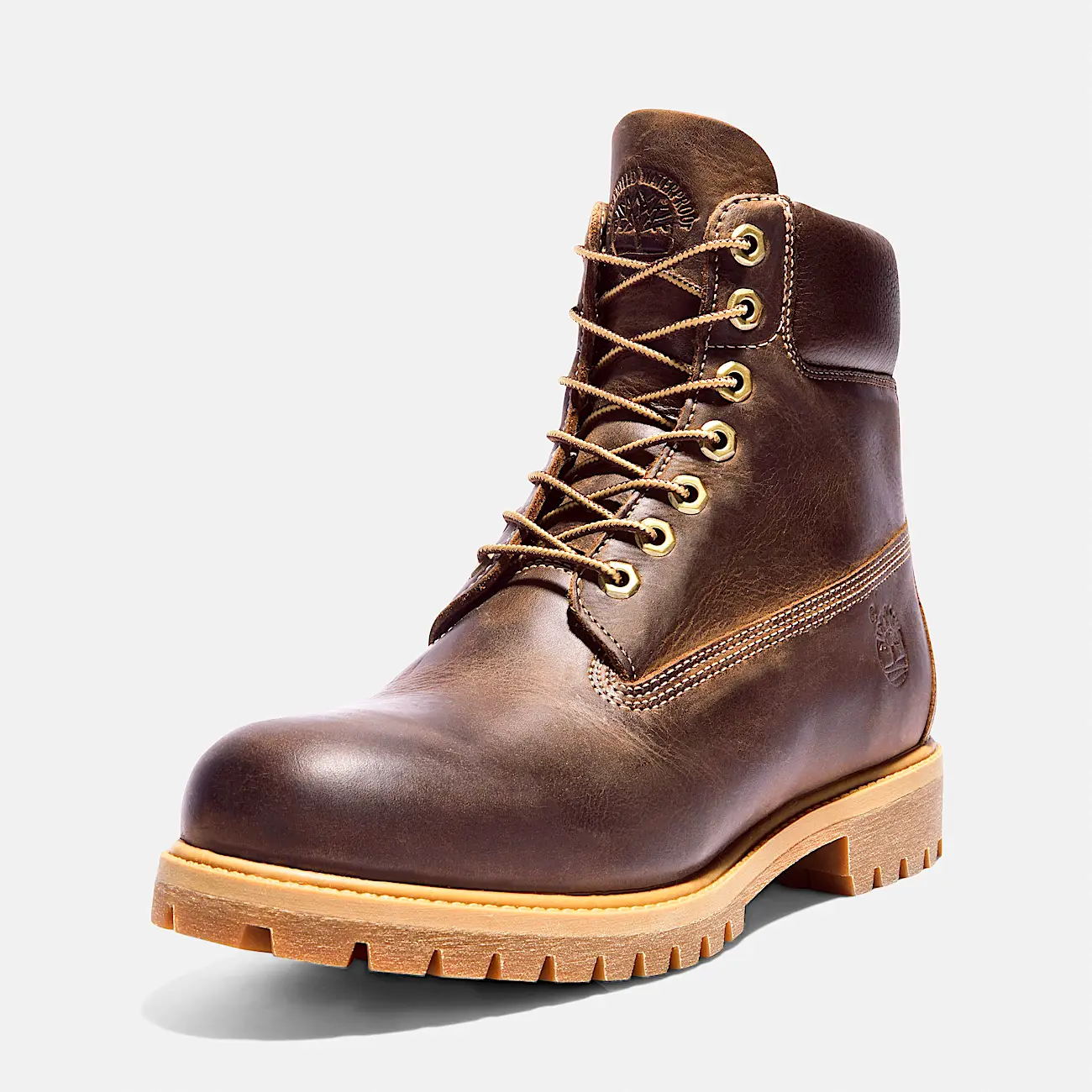 Mens Timberland Premium 6Inch Waterproof Heritage Boot TBL Medium Brown FullGrain ALT8