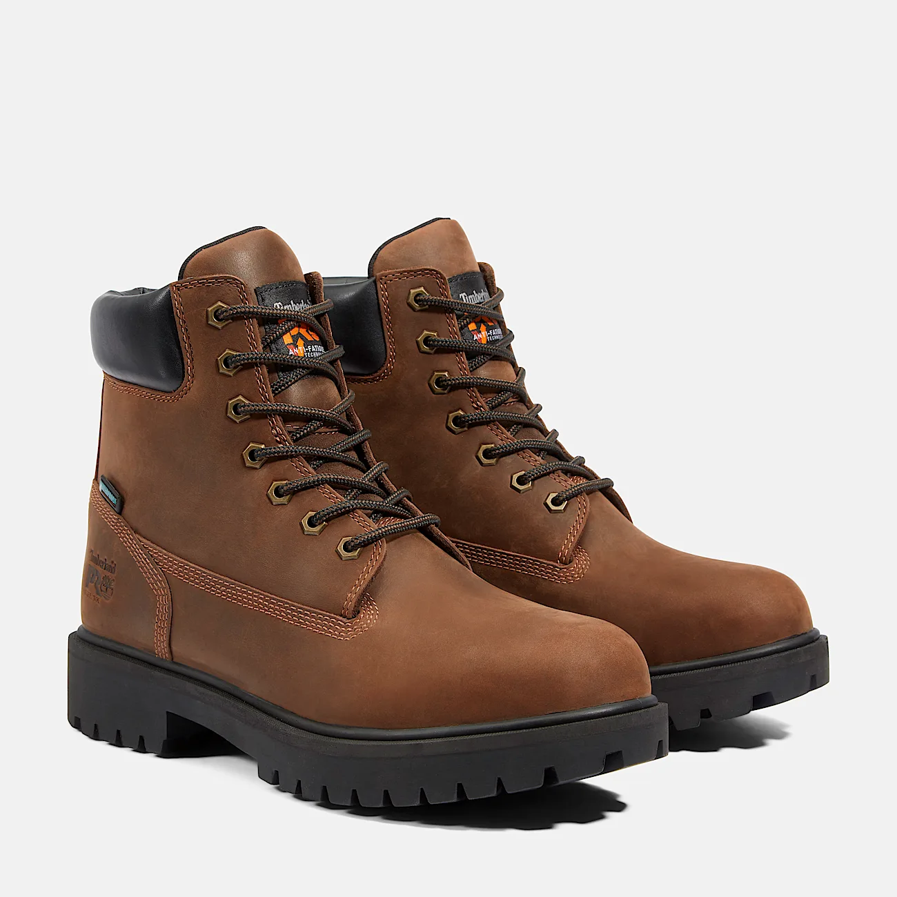 Mens Direct Attach 6 Soft Toe Waterproof Work Boot TBL Brown ALT4