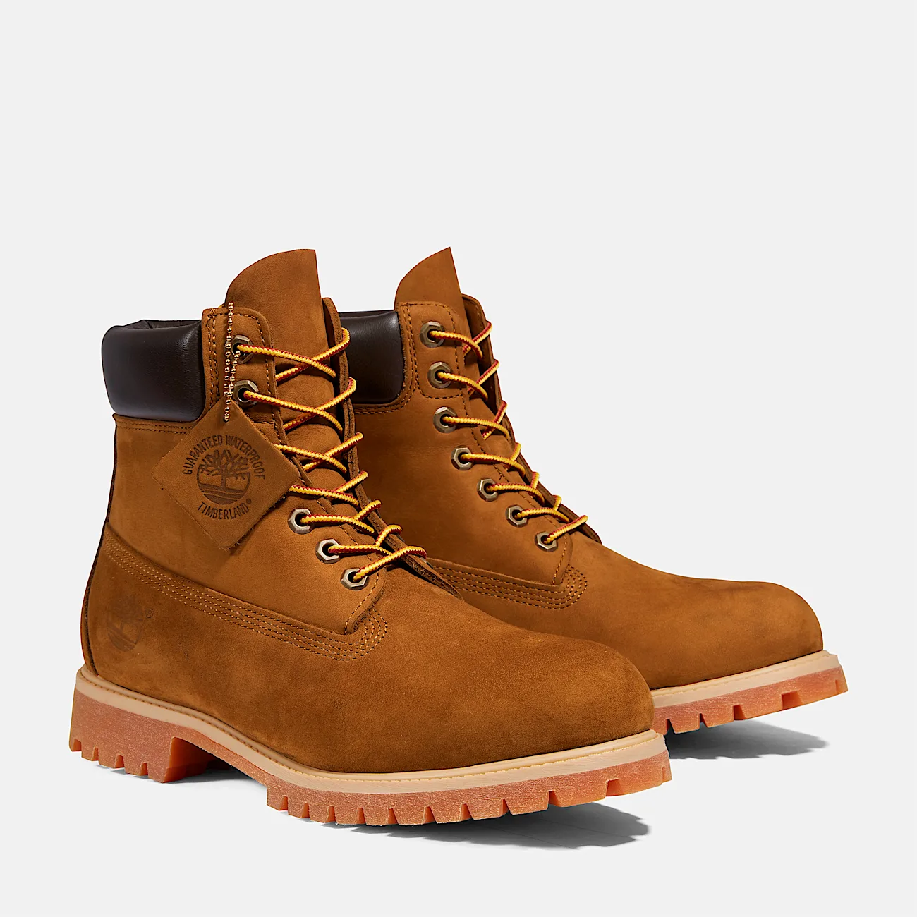 Mens Timberland Premium 6Inch Waterproof Boot TBL Dark Wheat Nubuck ALT4