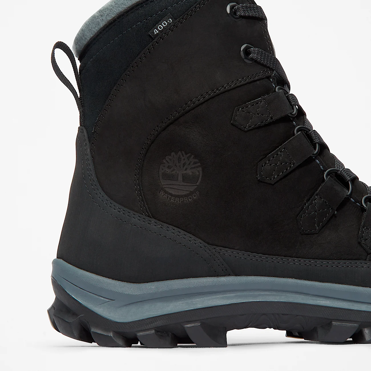 Mens Chillberg Waterproof Winter Boot TBL Black Nubuck ALT7