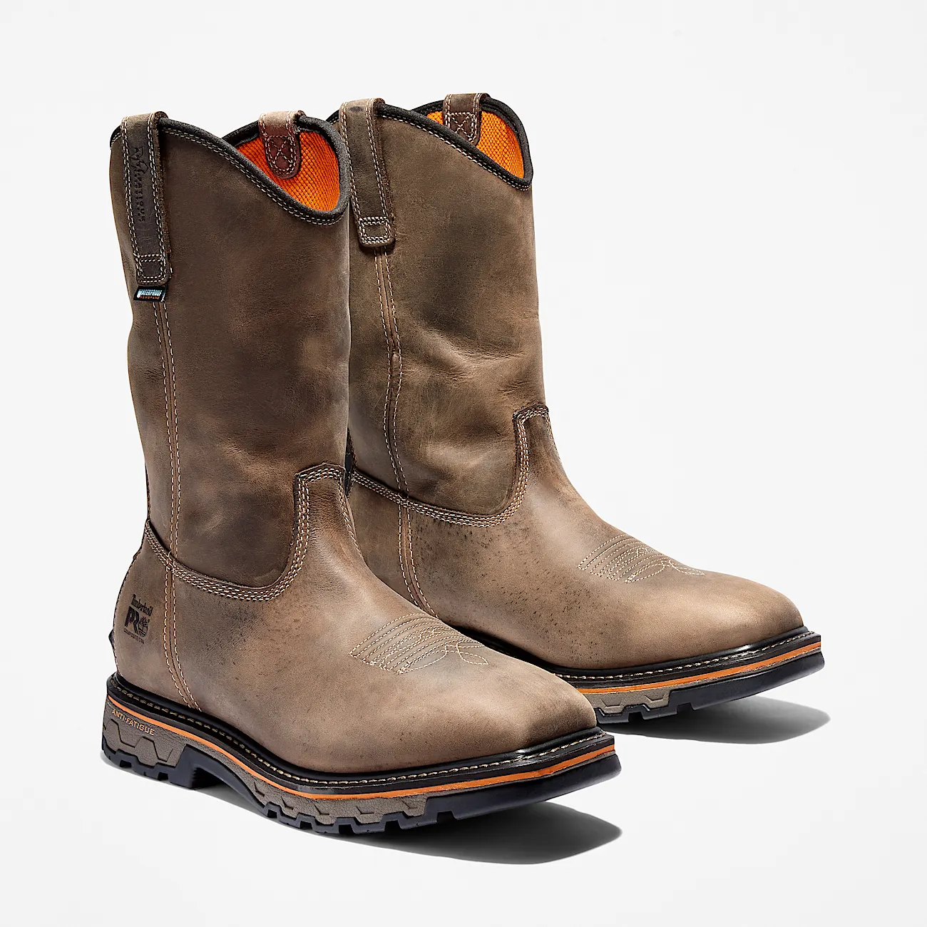 Mens True Grit Pull On Waterproof Work Boot TBL Turkish Coffee ALT4