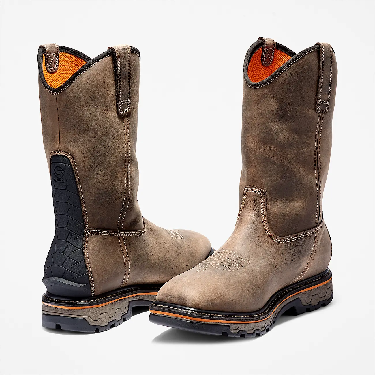 Mens True Grit Pull On Waterproof Work Boot TBL Turkish Coffee ALT5