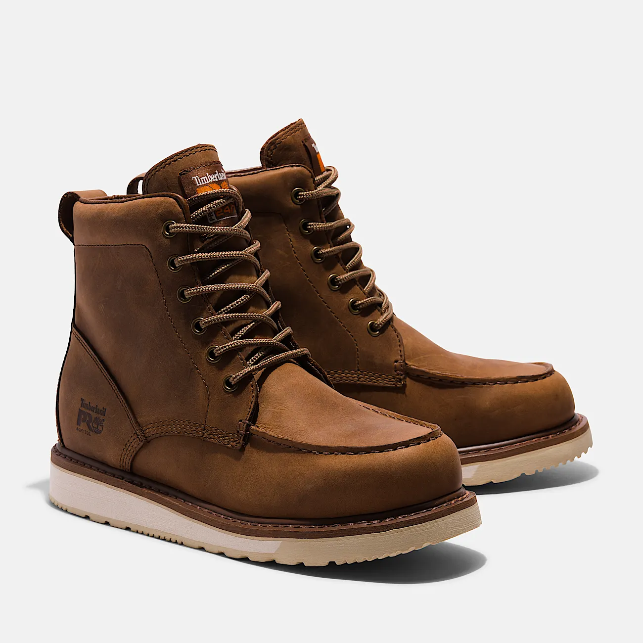 Mens Wedge 6 inch Work Boot TBL Coconut Brown ALT4