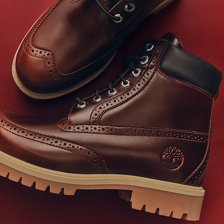 Mens Timberland Premium 6Inch Waterproof Boot TBL Burgundy FullGrain ALTA