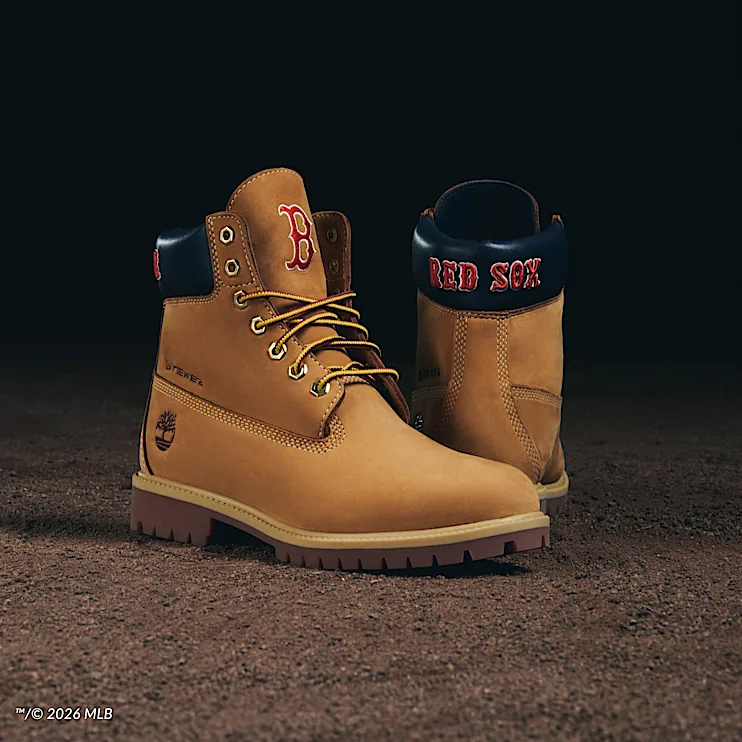 Mens Timberland x New Era Red Sox 6Inch Waterproof Boot TBL Wheat Red Sox ALTA