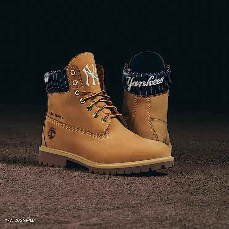 Mens Timberland x New Era Yankees 6Inch Waterproof Boot TBL Wheat Yankees ALTA