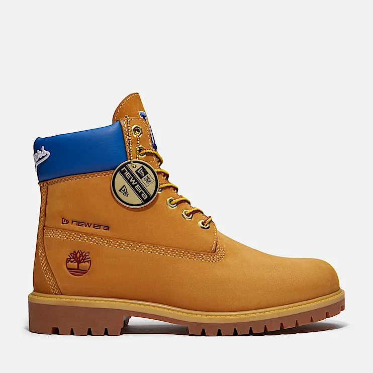 Mens Timberland x New Era Dodgers 6Inch Waterproof Boot TBL Wheat Dodgers HERO