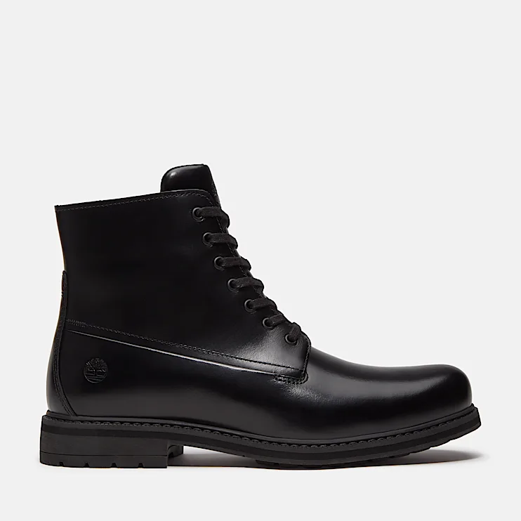 Mens Stormbucks Waterproof Boot TBL Black FullGrain HERO