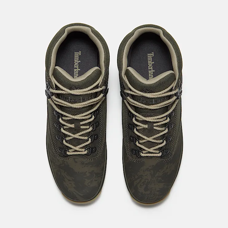 Mens Euro Hiker TBL Dark Green NubuckCamo ALT2