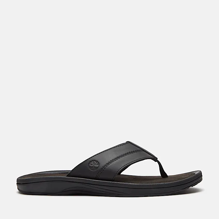 Mens Timberland Originals Slide Sandal TBL Black Leather HERO
