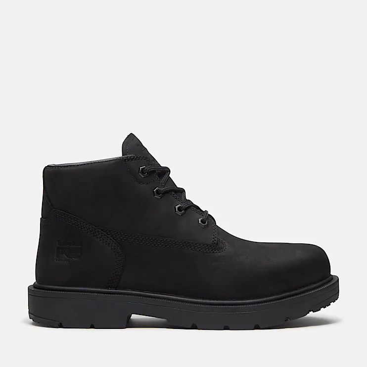 Mens Power Shift SlipResistant Chukka Boot TBL Black FullGrain HERO