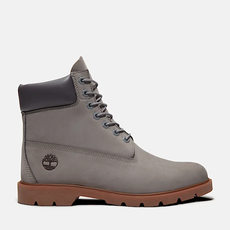 Mens Timberland Classic 6Inch Waterproof Boot TBL Medium Grey Nubuck HERO