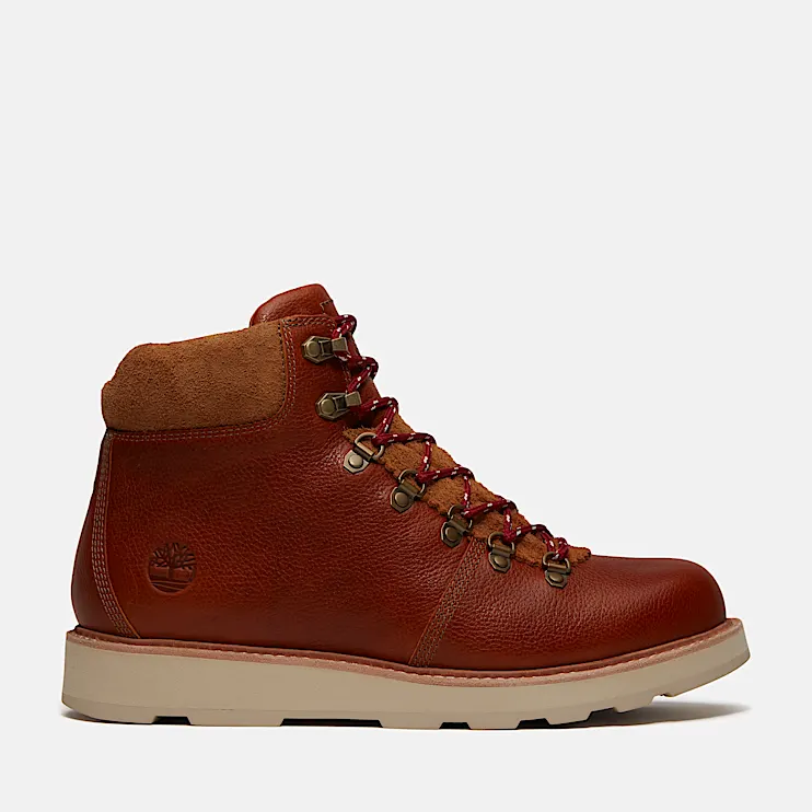 Mens Britton Mills Mid Waterproof Boot TBL Rust FullGrain HERO