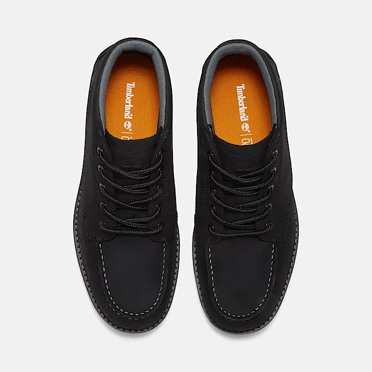 Mens Redwood Edge Moc Toe Chukka Boot TBL Black Nubuck ALT2